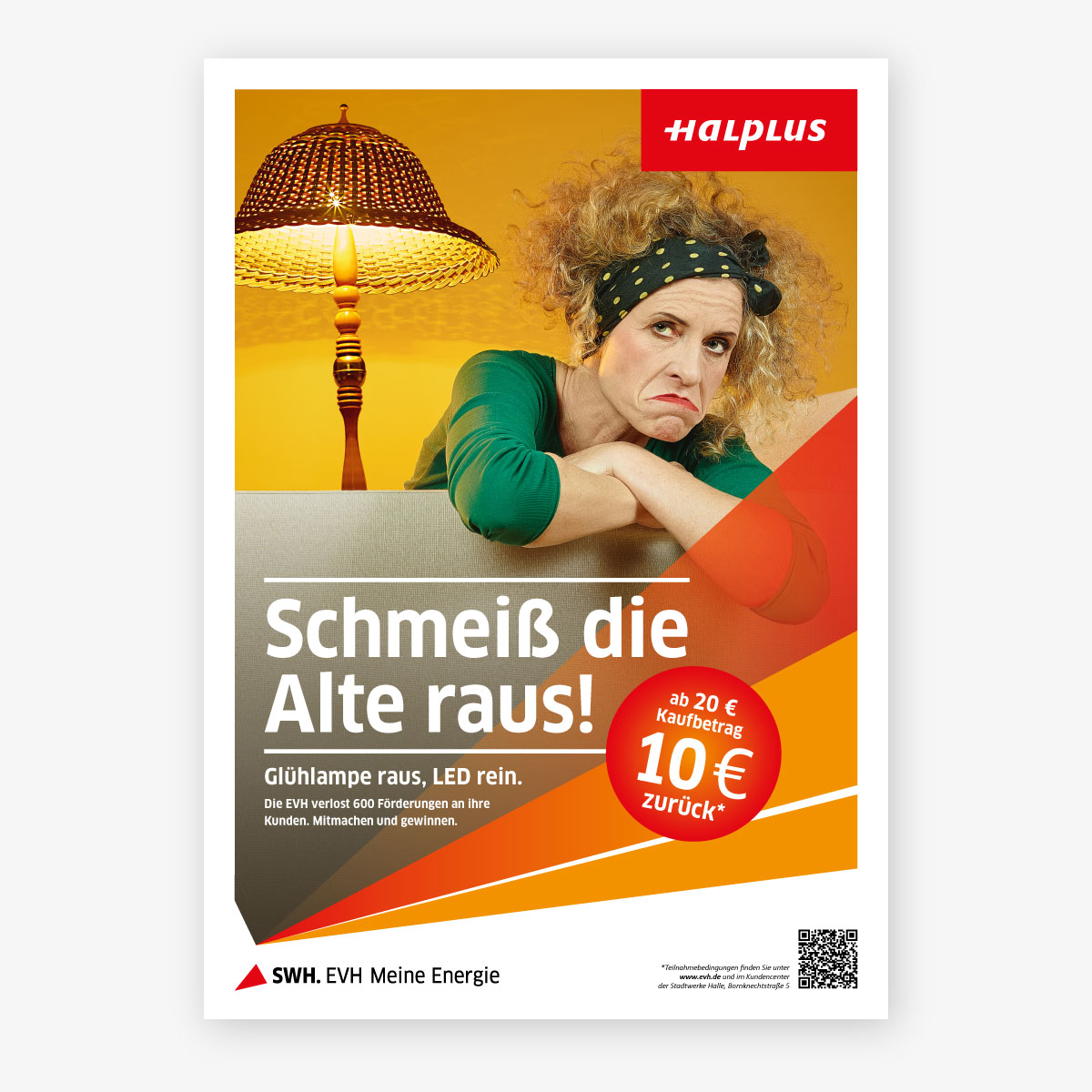 EVH Frühjahrskampagne 2014 Plakat Frau mit Lampe