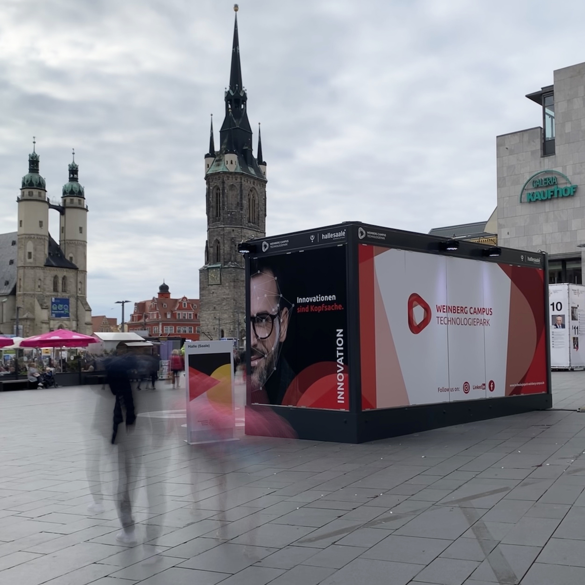 EinheitsEXPO 2021 – Messecube Technologie- und Gründerzentrum Halle (Saale)