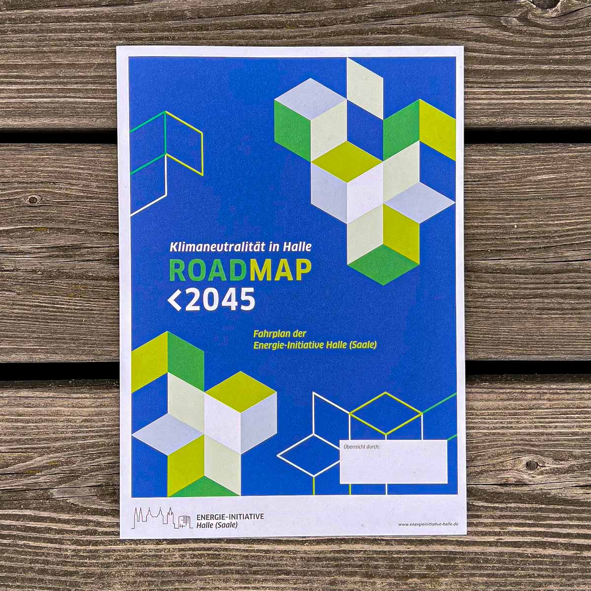 Stadtwerke Halle – Kampagen-Design Roadmap 2045 Broschüre