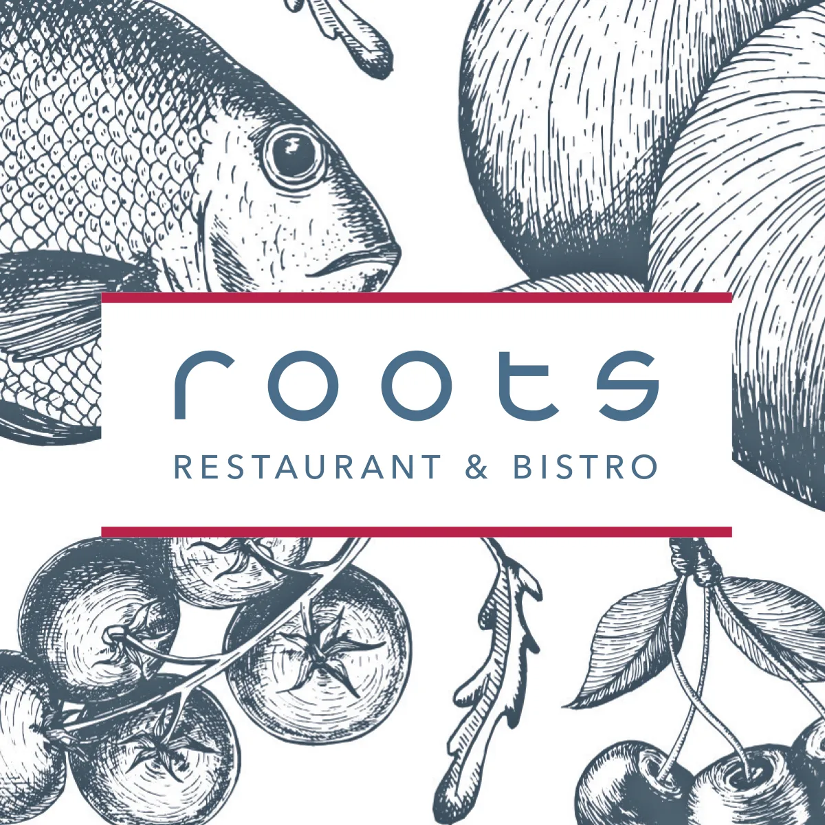 roots Restaurant & Bistro – Wortbildmarke und Key Visual