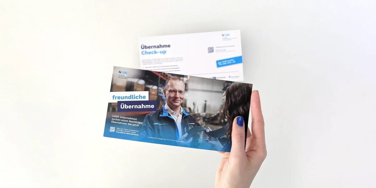 Netzwerk Unternehmensnachfolge Sachsen-Anhalt – Kampagne „Freundliche Übernahme“: Mailing