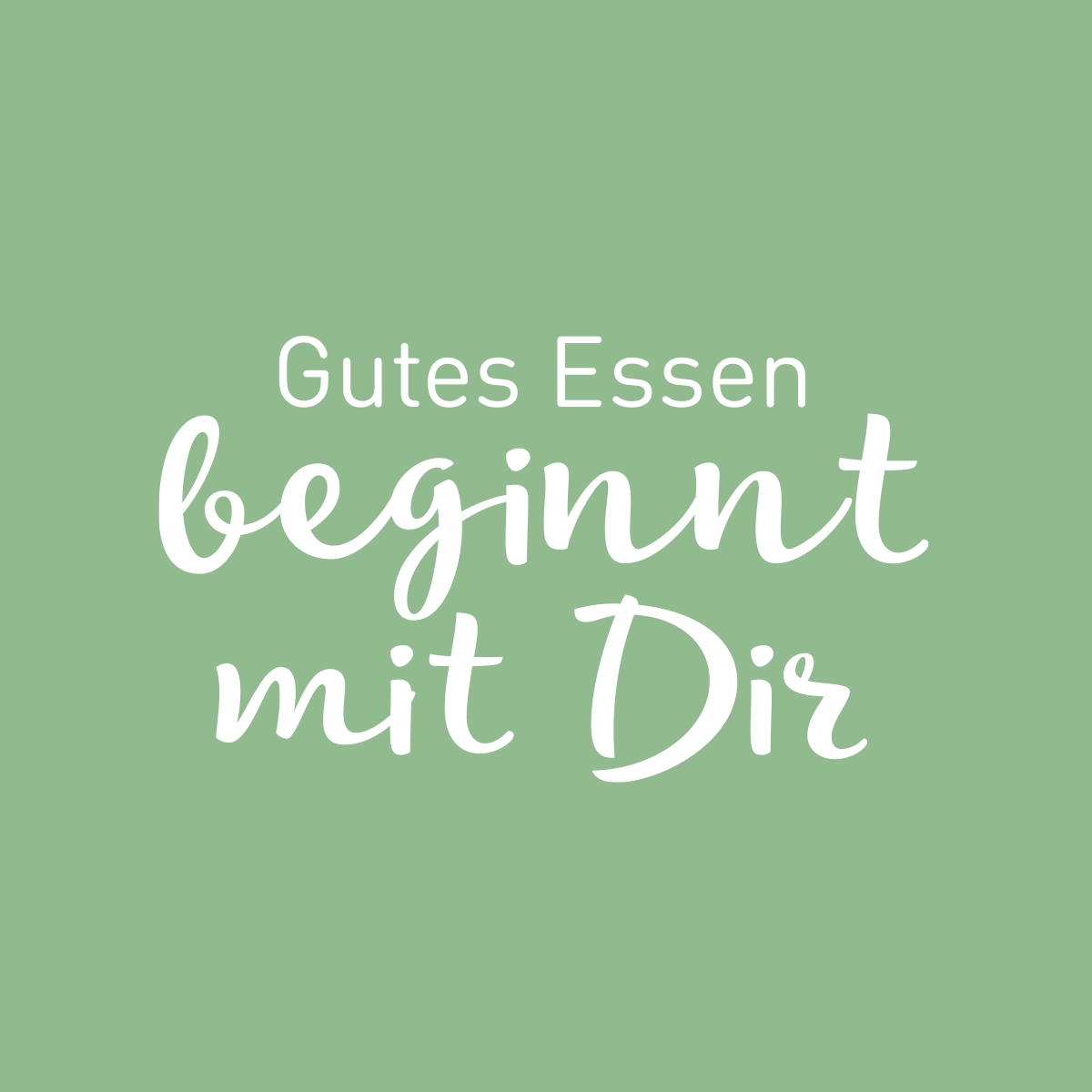 Ein Slogan der Kampagne: "Gutes Essen beginnt mit Dir". Er soll Bewerberinnen und Bewerber für einen Job in der Küche ansprechen.
