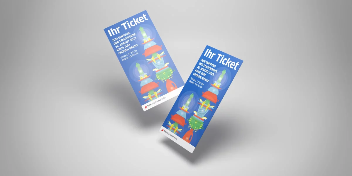 Personalisierte Tickets mit Key Visual