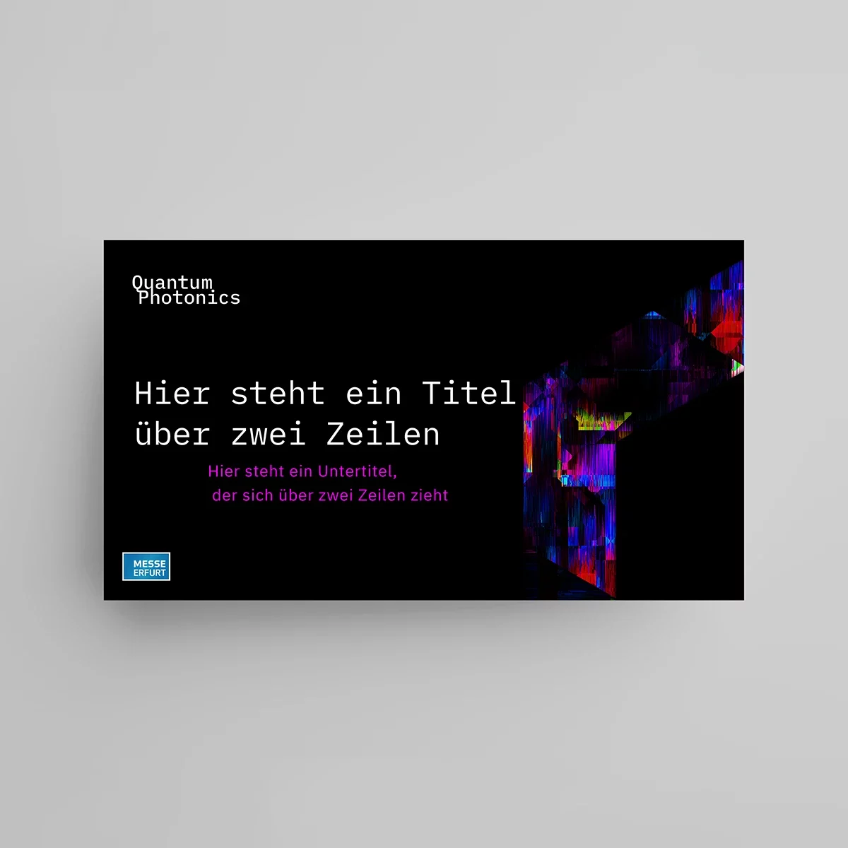 PowerPoint Vorlage für die Quantum Photonics