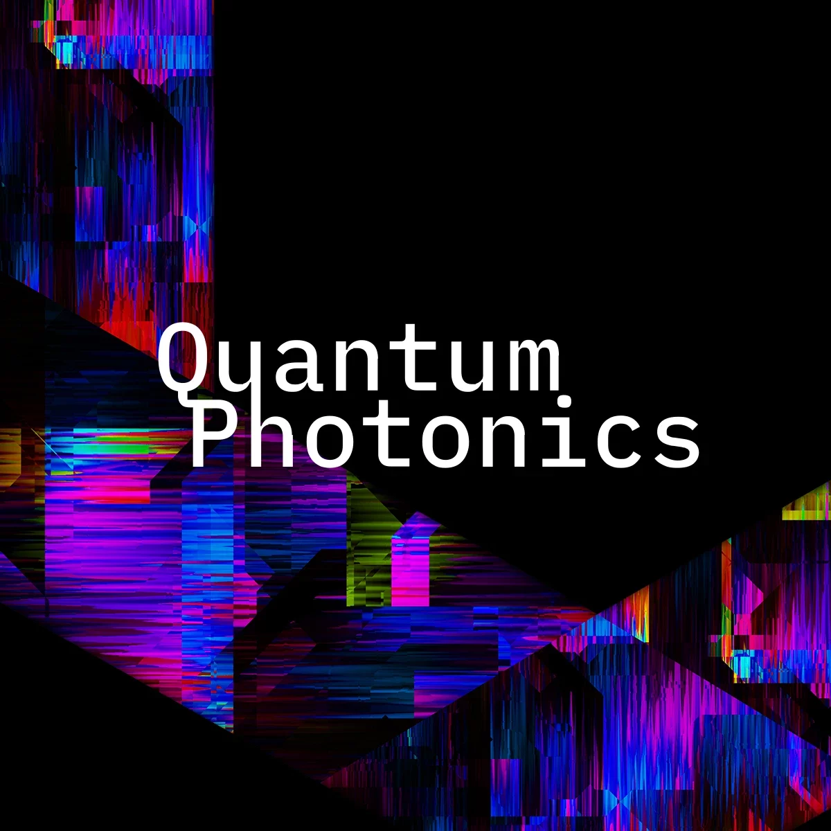 Quantum Photonics Wort-Marke und Key Visual