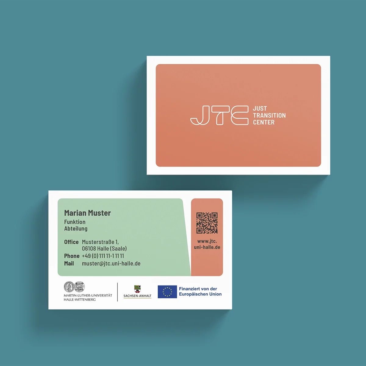 Visitenkarten im Corporate Design des JTC