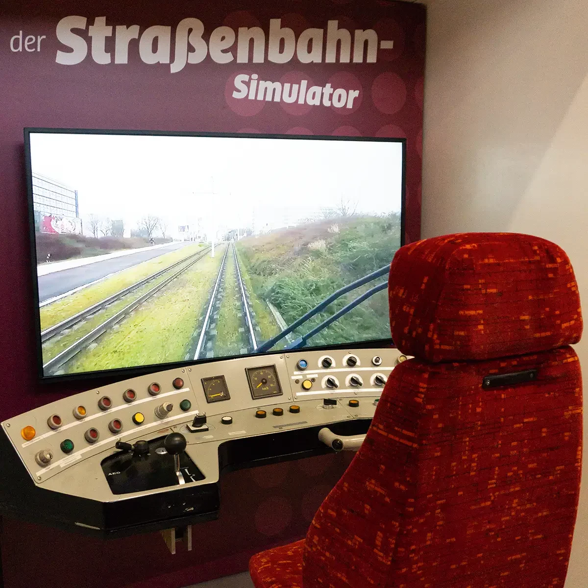 Lernwerkstatt im Historischen Technikzentrum der Stadtwerke Halle, Straßenbahnsimulator